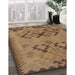 Machine Washable Contemporary Saddle Brown Rug in a Family Room, wshcon2440