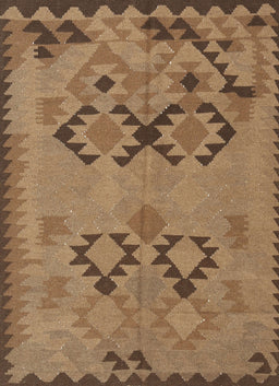 Contemporary Saddle Brown Southwestern Rug, con2440