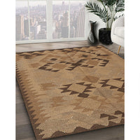 Contemporary Saddle Brown Southwestern Rug, con2440