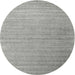 Sideview of Contemporary Dark Gray Modern Rug, con2442