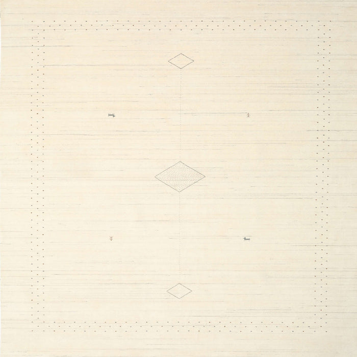 Sideview of Machine Washable Contemporary Peach Beige Rug, wshcon2443