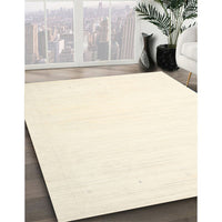 Contemporary Beige Solid Rug, con2444