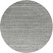 Sideview of Contemporary Dark Gray Modern Rug, con2447