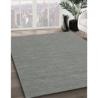 Contemporary Gunmetal Gray Modern Rug, con244