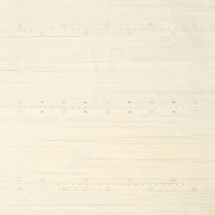 Square Contemporary Peach Beige Solid Rug, con2450