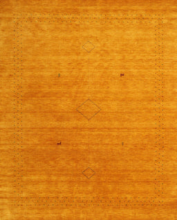 Contemporary Dark Orange Modern Rug, con2451