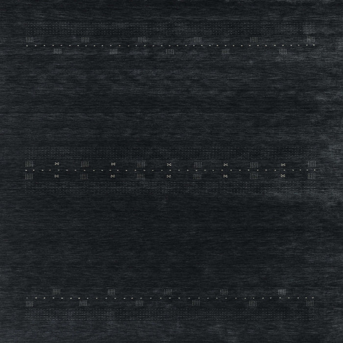 Sideview of Machine Washable Contemporary Gunmetal Green Rug, wshcon2452