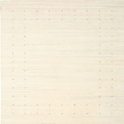 Square Contemporary Beige Solid Rug, con2454