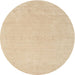 Sideview of Contemporary Brown Solid Rug, con2457