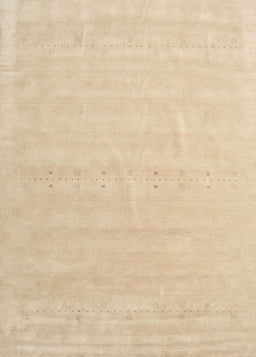 Contemporary Yellow Solid Rug, con2461