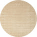 Sideview of Contemporary Brown Solid Rug, con2463