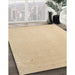 Machine Washable Contemporary Yellow Rug in a Family Room, wshcon2464