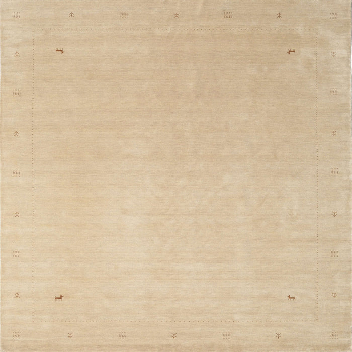 Sideview of Machine Washable Contemporary Yellow Rug, wshcon2464