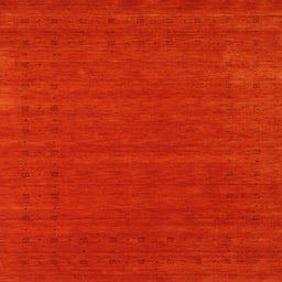 Square Contemporary Red Modern Rug, con2467