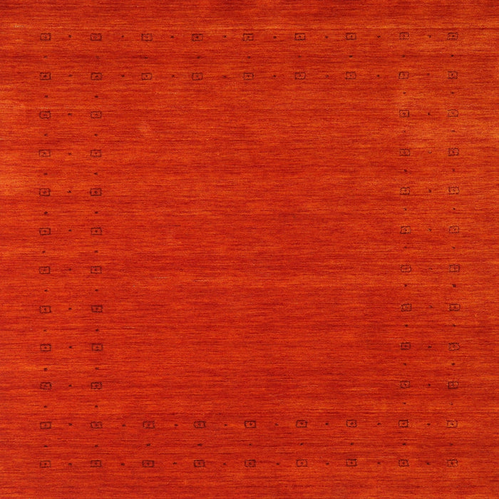 Square Contemporary Red Modern Rug, con2467