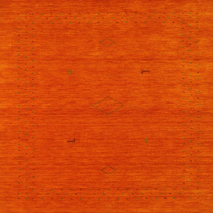 Sideview of Machine Washable Contemporary Red Rug, wshcon2468