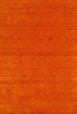 Machine Washable Contemporary Red Rug, wshcon2468