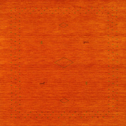 Square Contemporary Red Modern Rug, con2468