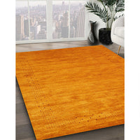 Contemporary Orange Red Modern Rug, con2471