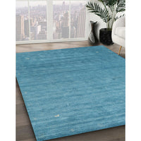 Contemporary Blue Ivy Blue Modern Rug, con2477