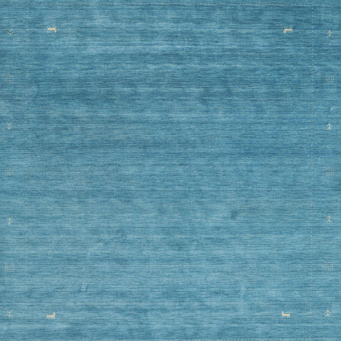 Machine Washable Contemporary Blue Ivy Blue Rug, wshcon2477