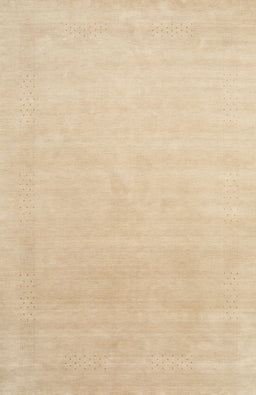 Contemporary Yellow Solid Rug, con2478
