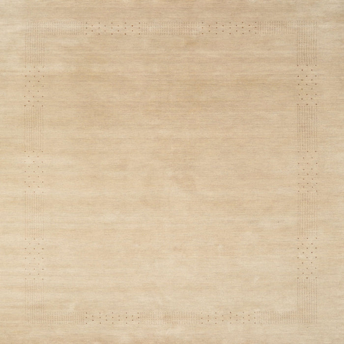 Square Contemporary Yellow Solid Rug, con2478