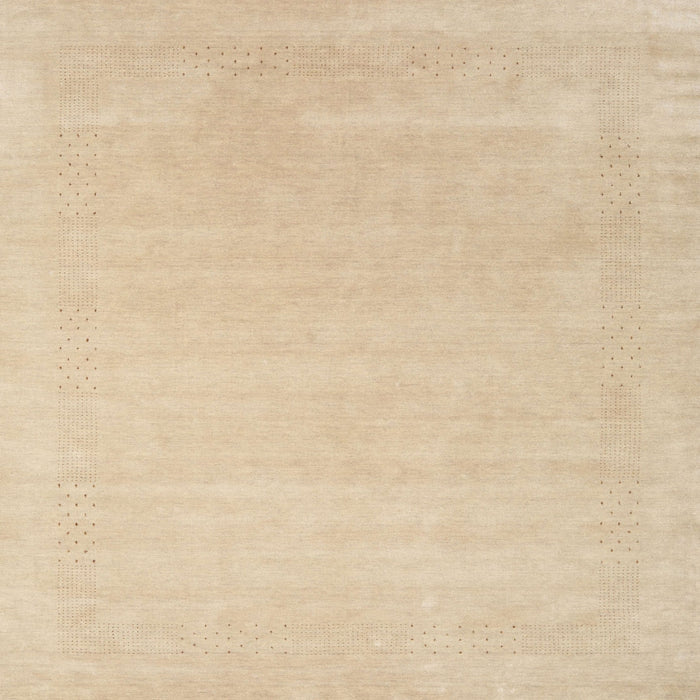Square Contemporary Brown Solid Rug, con2480
