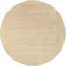 Sideview of Contemporary Brown Solid Rug, con2480