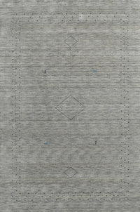 Machine Washable Contemporary Dark Gray Rug, wshcon2484