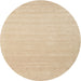 Sideview of Contemporary Brown Solid Rug, con2486