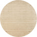 Sideview of Contemporary Brown Solid Rug, con2487