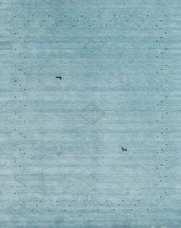 Contemporary Koi Blue Modern Rug, con2490