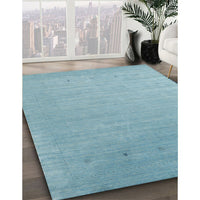 Contemporary Blue Green Modern Rug, con2491