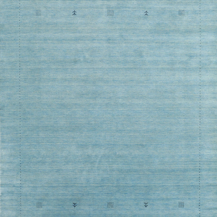 Machine Washable Contemporary Macaw Blue Green Rug, wshcon2491