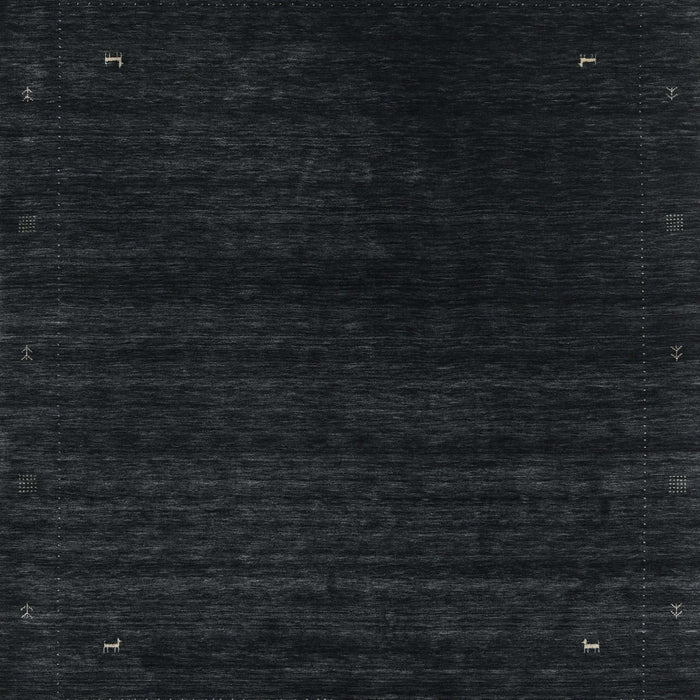 Machine Washable Contemporary Gunmetal Green Rug, wshcon2495