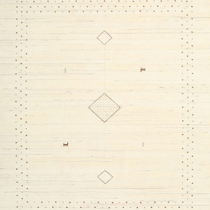 Contemporary Peach Beige Solid Rug, con2496