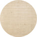 Sideview of Contemporary Deep Peach Orange Solid Rug, con2498