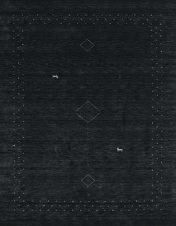 Contemporary Gunmetal Green Modern Rug, con2499