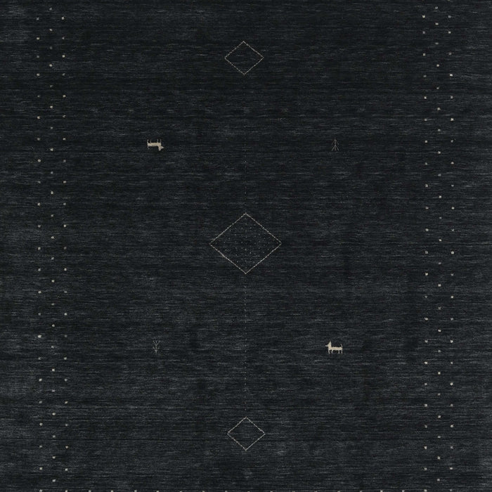 Contemporary Gunmetal Green Modern Rug, con2499