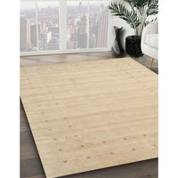 Contemporary Brown Solid Rug, con2502