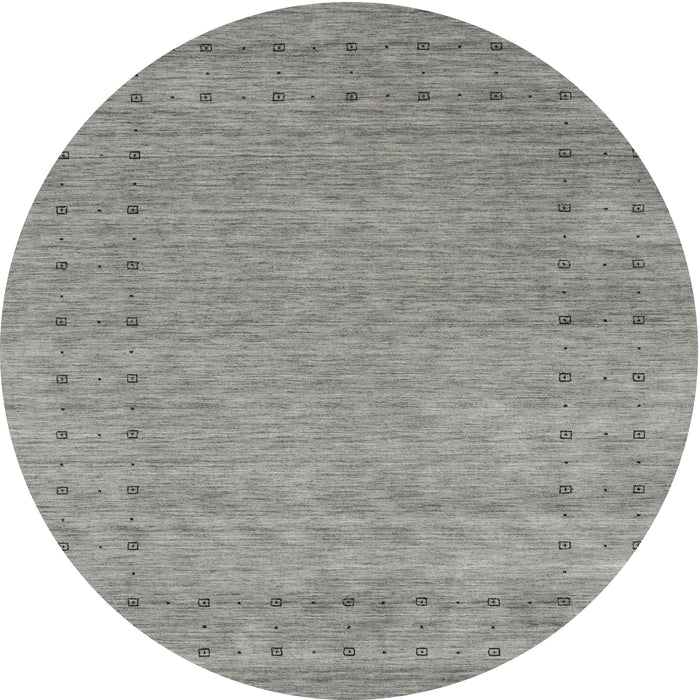 Square Machine Washable Contemporary Dark Gray Rug, wshcon2505