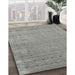 Contemporary Dark Gray Modern Rug in Family Room, con2505