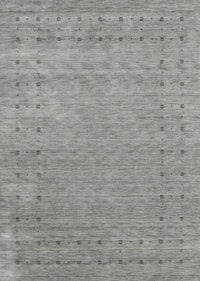 Machine Washable Contemporary Dark Gray Rug, wshcon2505