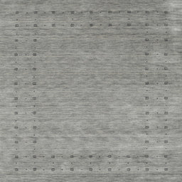 Sideview of Machine Washable Contemporary Dark Gray Rug, wshcon2505