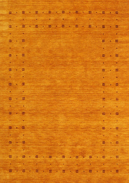 Machine Washable Contemporary Orange Red Rug, wshcon2506