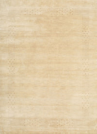 Machine Washable Contemporary Brown Gold Rug, wshcon2509