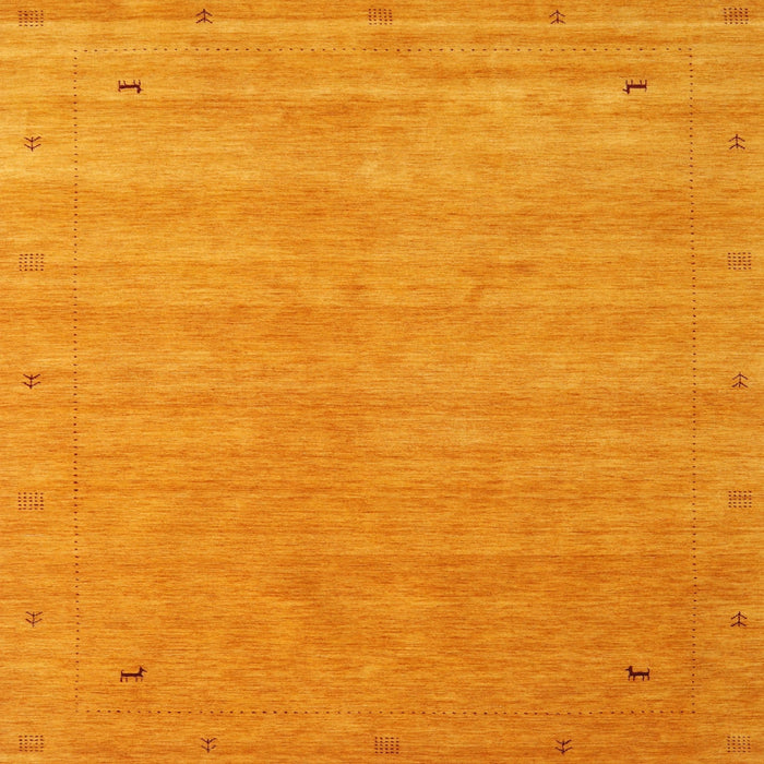 Sideview of Machine Washable Contemporary Dark Orange Rug, wshcon2513