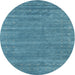 Sideview of Contemporary Blue Green Modern Rug, con2517