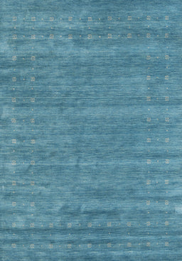 Machine Washable Contemporary Macaw Blue Green Rug, wshcon2517